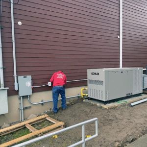 Installation of exterior equipment for an HVAC system