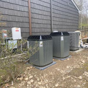 Residential HVAC units for heating and cooling