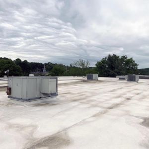 Rooftop HVAC system maintenance call